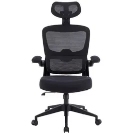 Woxter Silla Gaming Ergonómica Ergo Negro con Reposacabezas Ajustable y Reposabrazos Abatibles, Malla Transpirable - GM26-107